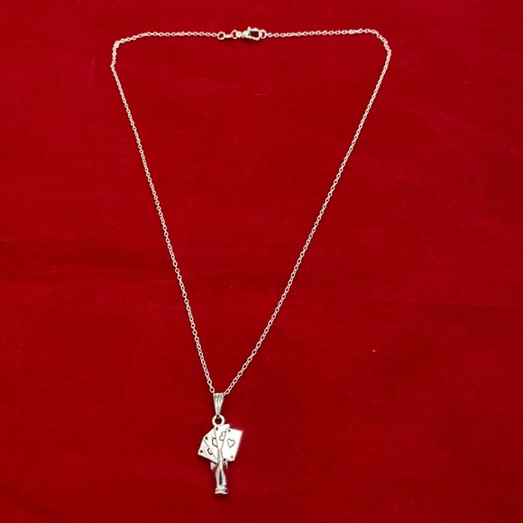 Card Player Necklace Poker Playing Card - Picture 2 of 9